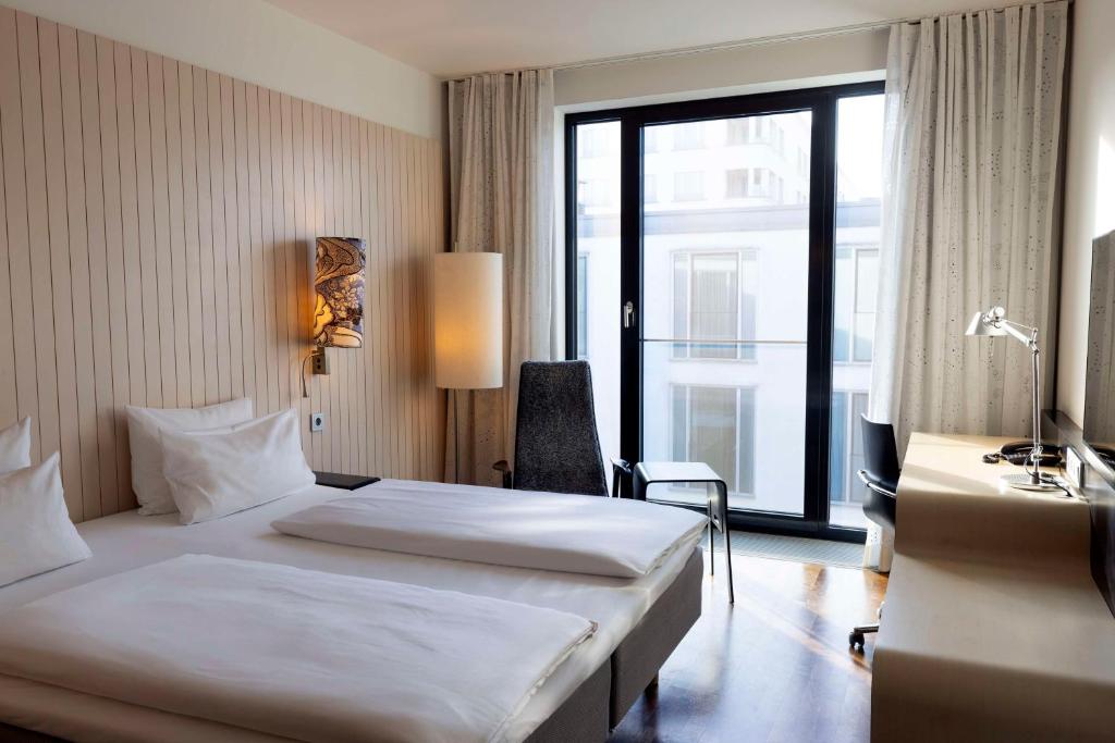 This modern Nordic Swan ecolabeled hotel is located beside the Potsdamer Platz entertainment district in the centre of Berlin.