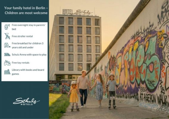 Schulz Hotel Berlin Wall at the East Side Gallery, Berlin