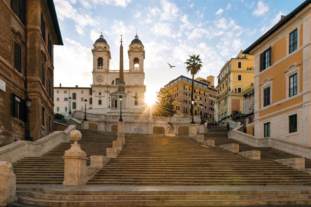 Set at the top of the Spanish Steps, Hassler Roma is one of the city's most famous hotels.