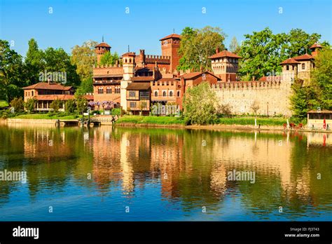Valentino Park and Medieval Village, Turin's most famous public park located along the Po River.