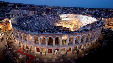 Arena di Verona, A well-preserved Roman amphitheater famous for opera performances.