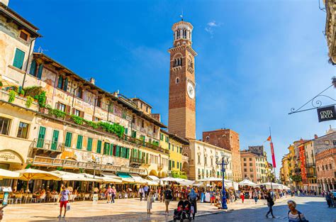 Piazza delle Erbe, A lively square with markets, palaces, and fountains.