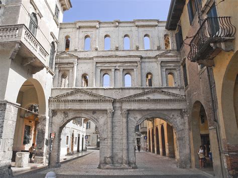 Porta Borsari, A Roman city gate dating back to the 1st century AD.